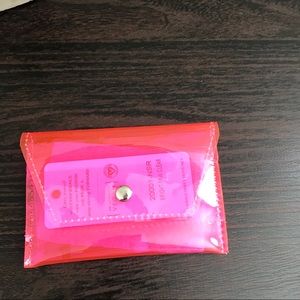 Urban Expressions Bright Pink Clear Wallet